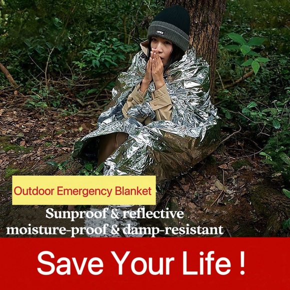 Double-sided Emergency Thermal Blanket (3 Packs) - Picture 4 of 8